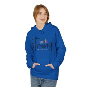 strong mom hoodie – “she is strong” inspirational mother’s sweatshirt for women