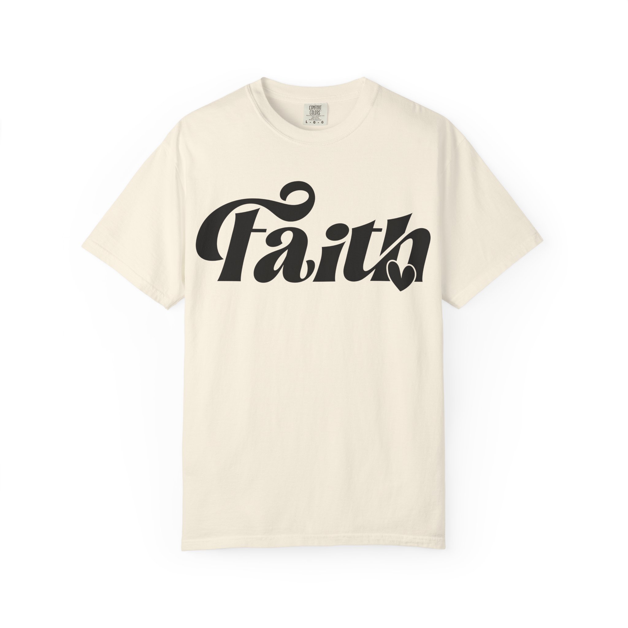 faith graphic t shirt — vintage script faith tee