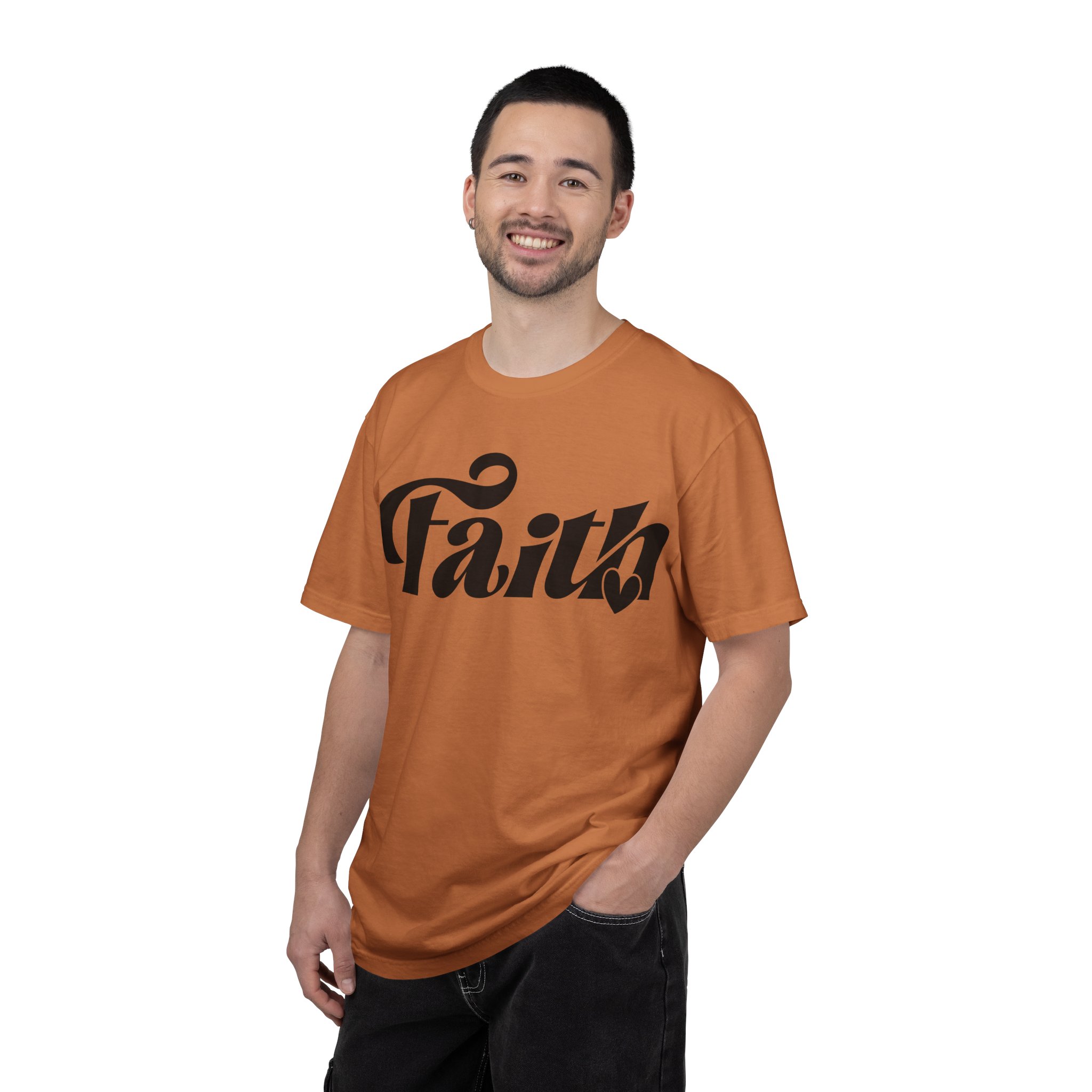 faith graphic t shirt — vintage script faith tee
