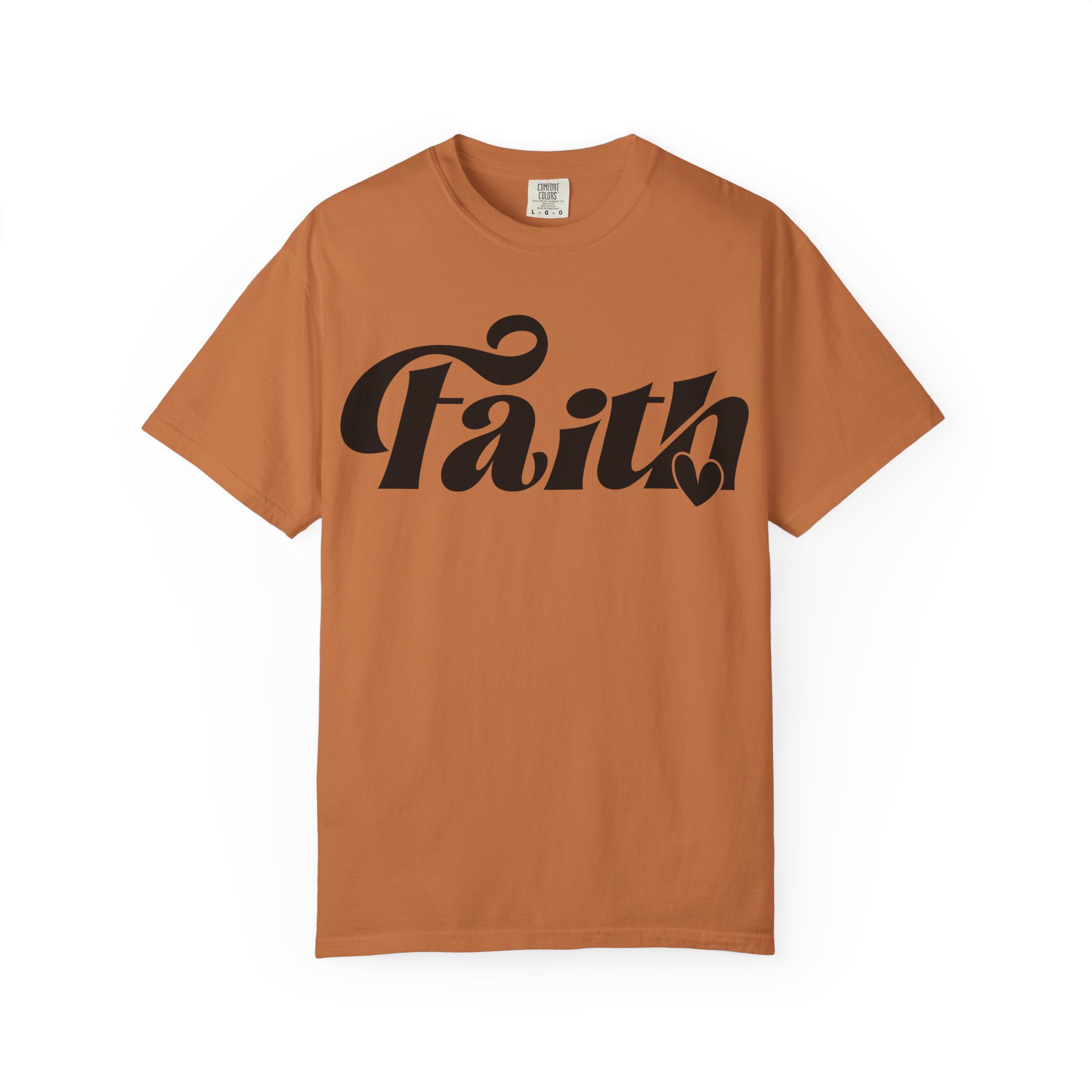 faith graphic t shirt — vintage script faith tee